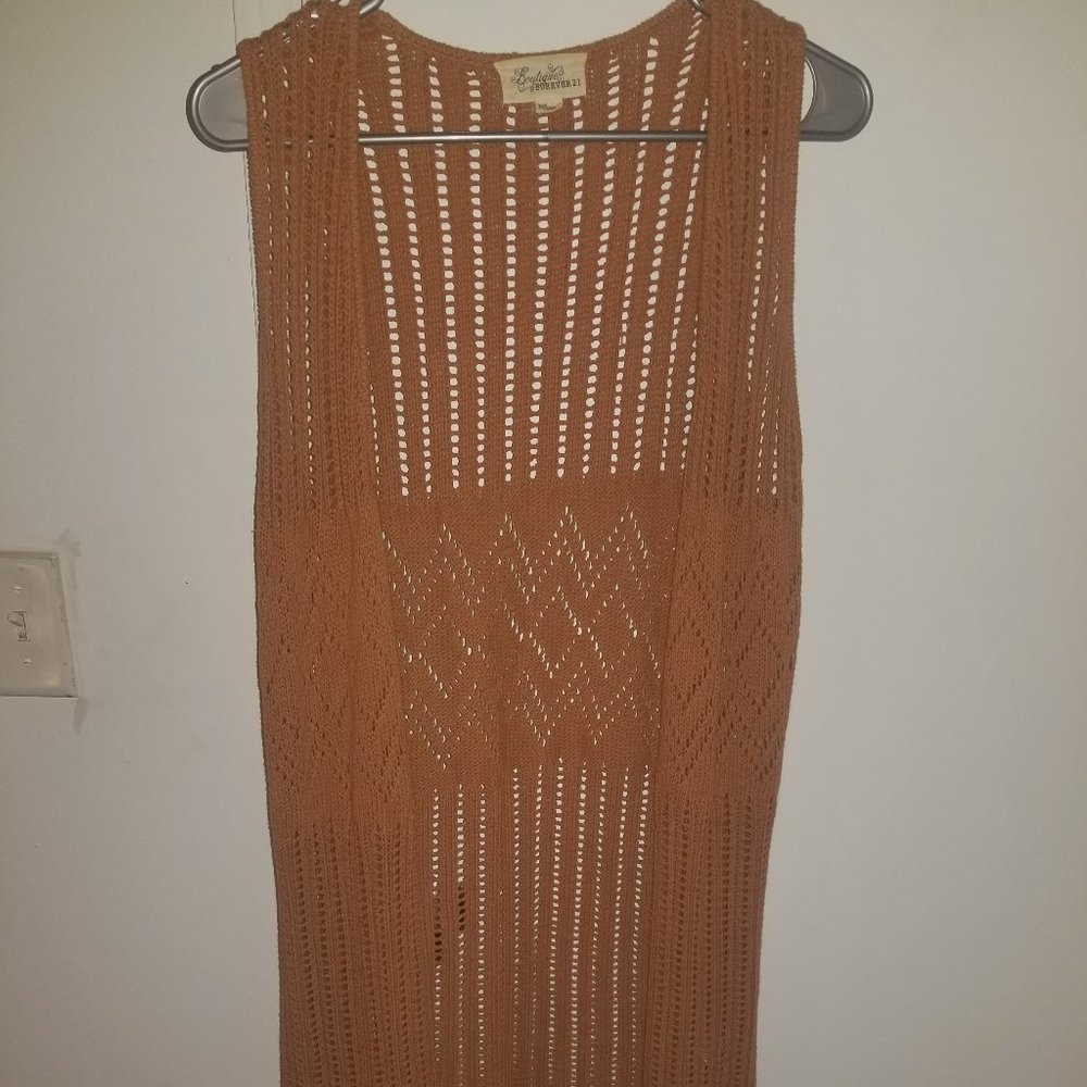 Fringe crochet vest